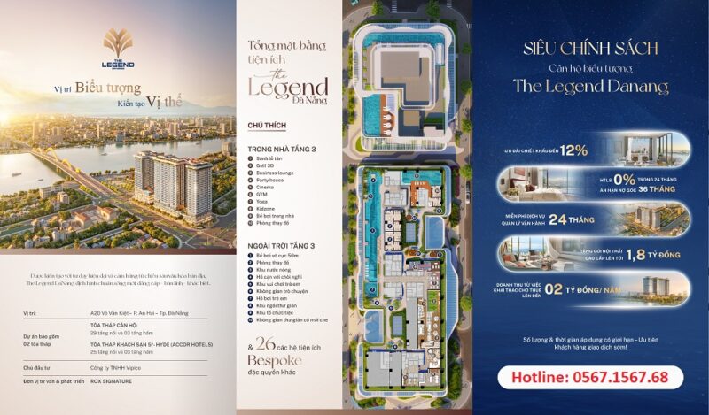 Tiện ích dự án The Legend Da Nang