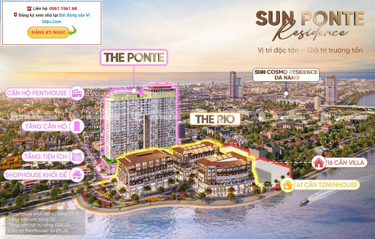 Khối đế Sun Ponte Residence