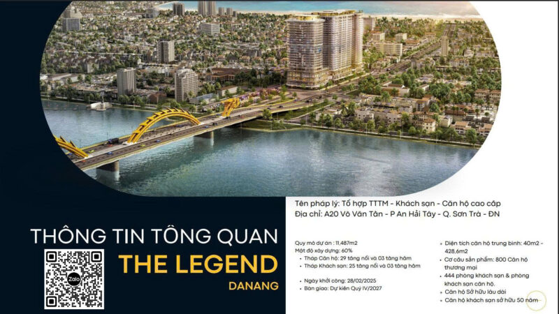 The Legend City Đà Nẵng. Dự án The Legend đầu cầu Rồng Đà Nẵng