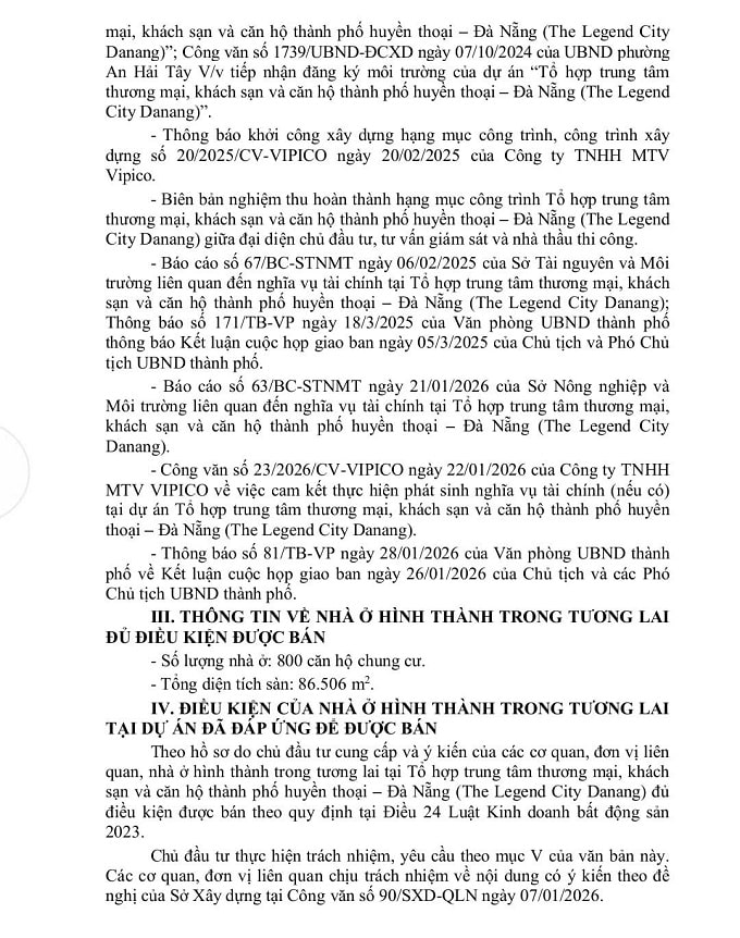 Giấy phép dự án The Legend City