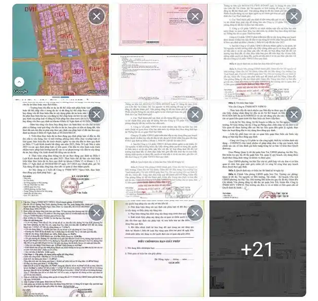 Giấy tờ pháp lý dự án The Legend DaNang