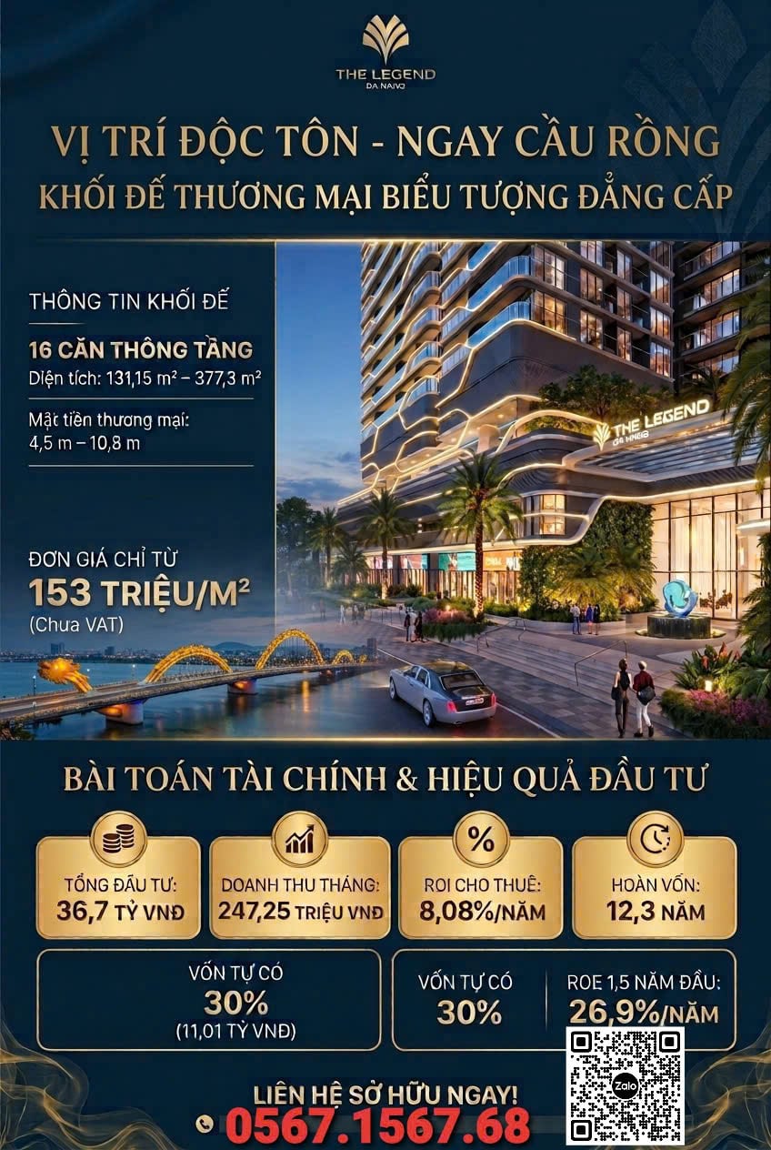 Khối đế thương mại The Legend City Đà Nẵng