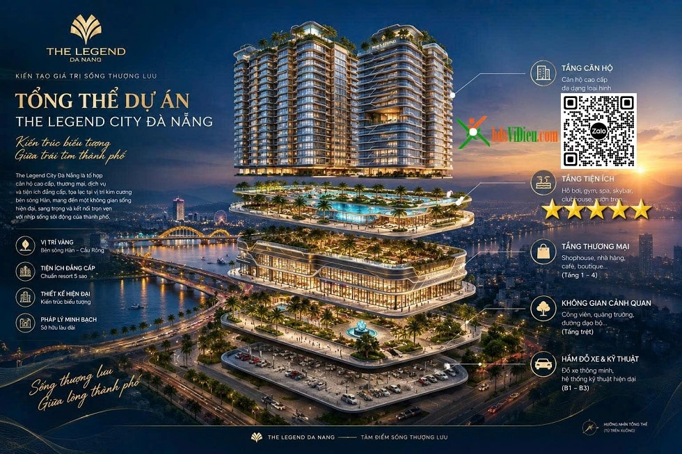 Tổng thế The Legend City Đà Nẵng