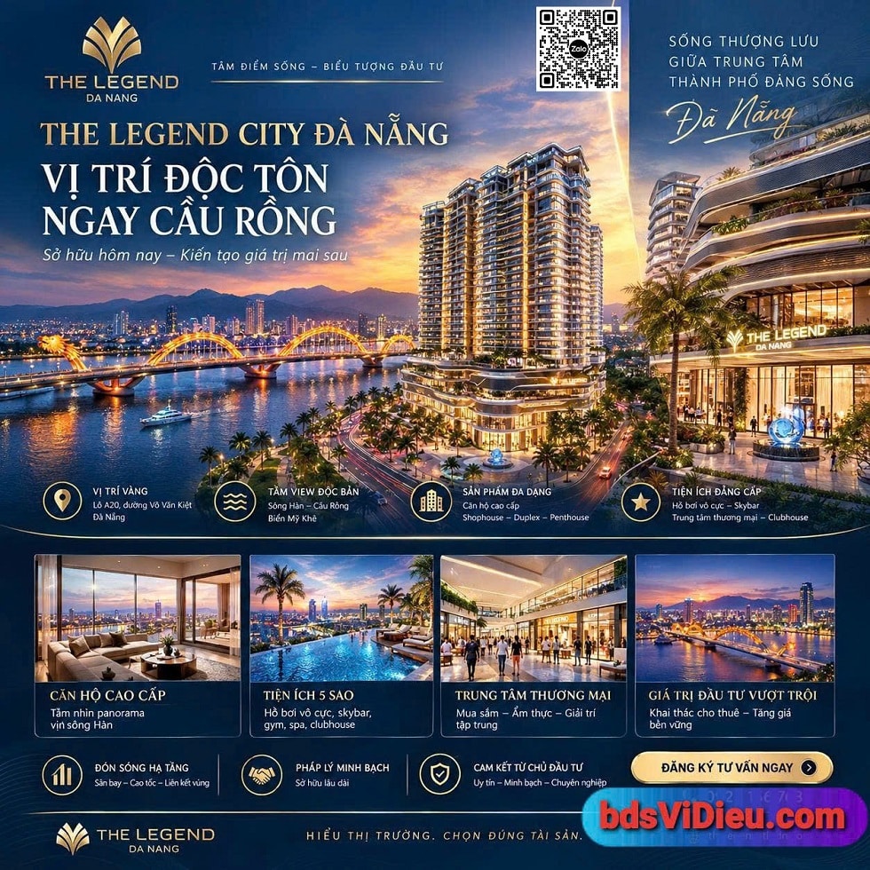 Vị trí The Legend City Đà Nẵng