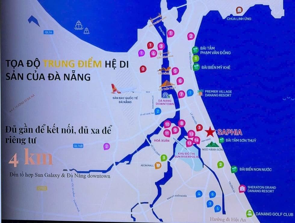 Vị trí dự án Sun Saphia Residence Đà Nẵng